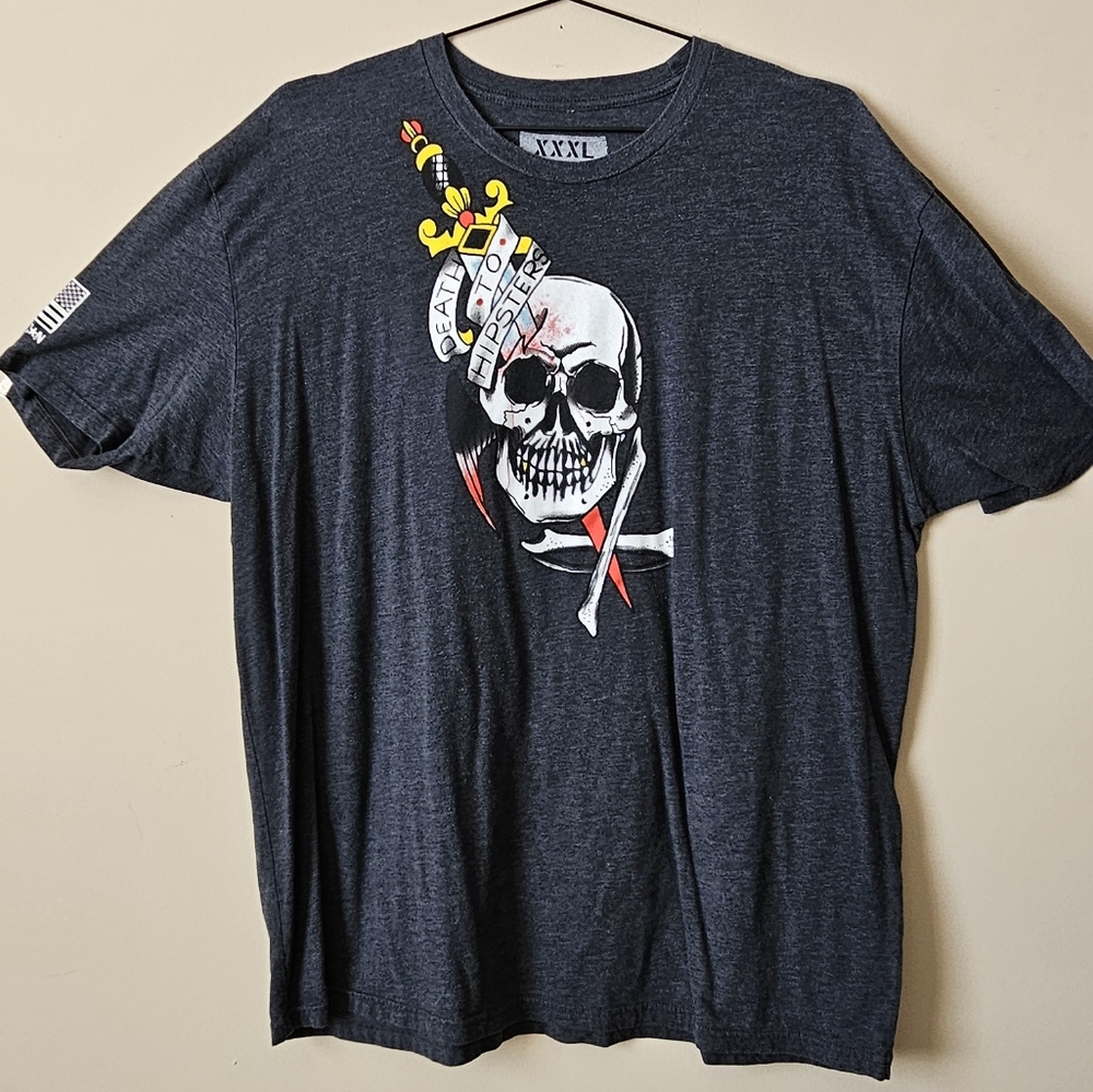 Rogue American Apparel XXXL Death to Hipsters T-shirt